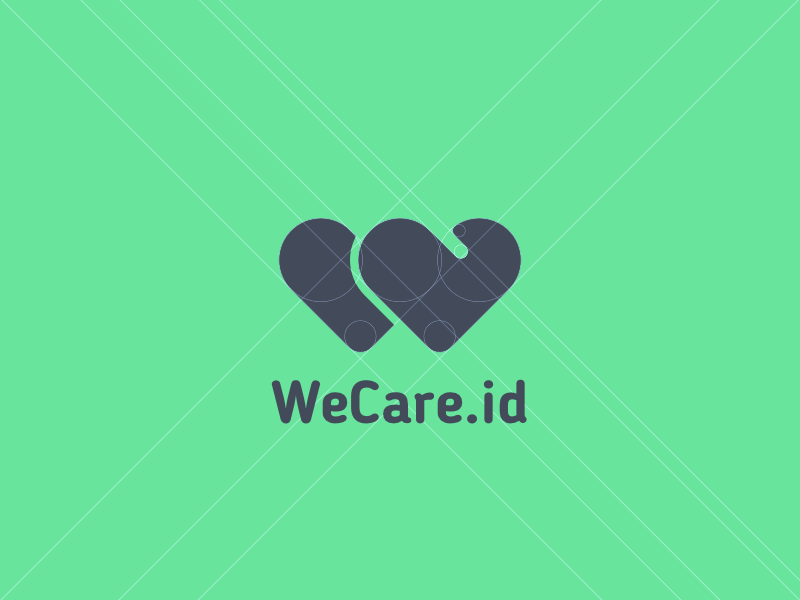 Logo for 'W'eCare.id 💕 🤗 check it out 👉 http://wecare.id